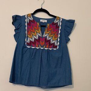 THML Multicolor Embroidered Top